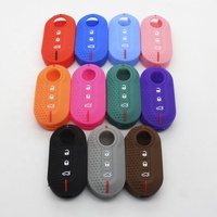 Housses de clés en silicone personnalisées durables et résistantes à l'usure disponibles en plusieurs couleurs pour les protecteurs de clés de voiture Fiat