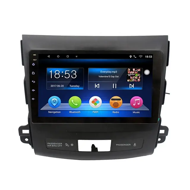 9 pollici Touch Screen Auto Lettore Radio Sistema di Navigazione Gps Per Mitsubishi Outlander 2006-2012