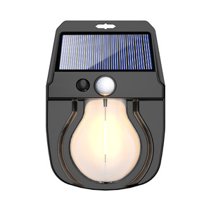 Lampe murale solaire Xinster avec détecteur de mouvement, ampoule à filament, étanche, pour extérieur, jardin - Product Image 1