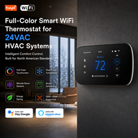 Termostato Inteligente OWON WiFi 24V para Bomba de Calor, Sistema Convencional, Pantalla Táctil a Todo Color para el Mercado Estadounidense, Calefacción y Refrigeración HVAC