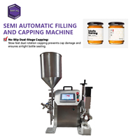 Machine de capsulage semi-automatique pour détergents, volume compact 100-1000 ml, cadre en acier inoxydable 304, pour démarrage à domicile, flacons en verre pour huile