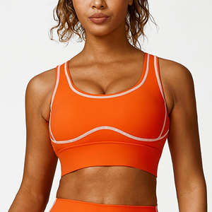 Soutien-gorge de sport de yoga sans couture respirant à bretelles réglables pour femmes, maintien élevé, idéal pour la gym et l'entraînement, avec design personnalisé - Product Image 2
