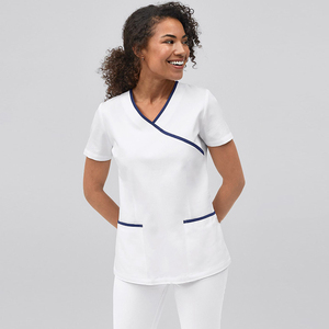 Vente en gros bon marché blanc <span class=keywords><strong>tunique</strong></span> de beauté uniforme de spa gommages médicaux à la mode haut de gamme gommages médicaux - Product Image 6
