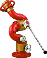 Hydrant de lutte contre l'incendie, lance fixe, débit 3000L/min, laiton et aluminium, 22kg