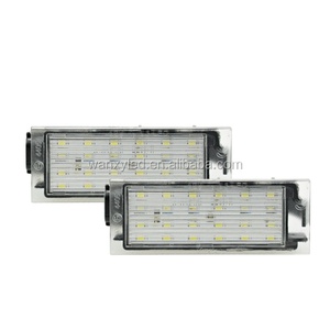 Lampe de plaque d'immatriculation Vinstar pour <span class=keywords><strong>Renault</strong></span> Clio Kadjar Kangoo Laguna Megane Twingo Wind Traffic Master sans erreur haute luminosité - Product Image 1