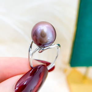 Ensemble d'accessoires pour bague en argent S925, édition légère vide à faire soi-même, bijoux en perles avec perles rondes de 7 à 9 mm, 10369 - Product Image 1