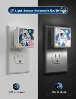 Veilleuse LED LOHAS Astronaut 5000K Lumière du jour 0.3W avec capteur crépusculaire pour chambre à coucher et salle de jeux
