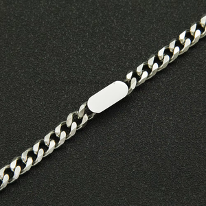 Hip Hop <b>Cuban</b> <b>Chain</b> Bracelet Trendy Nightclub Street Personality Simple Titanium Steel Bracelet Tanjing - Product Image 4