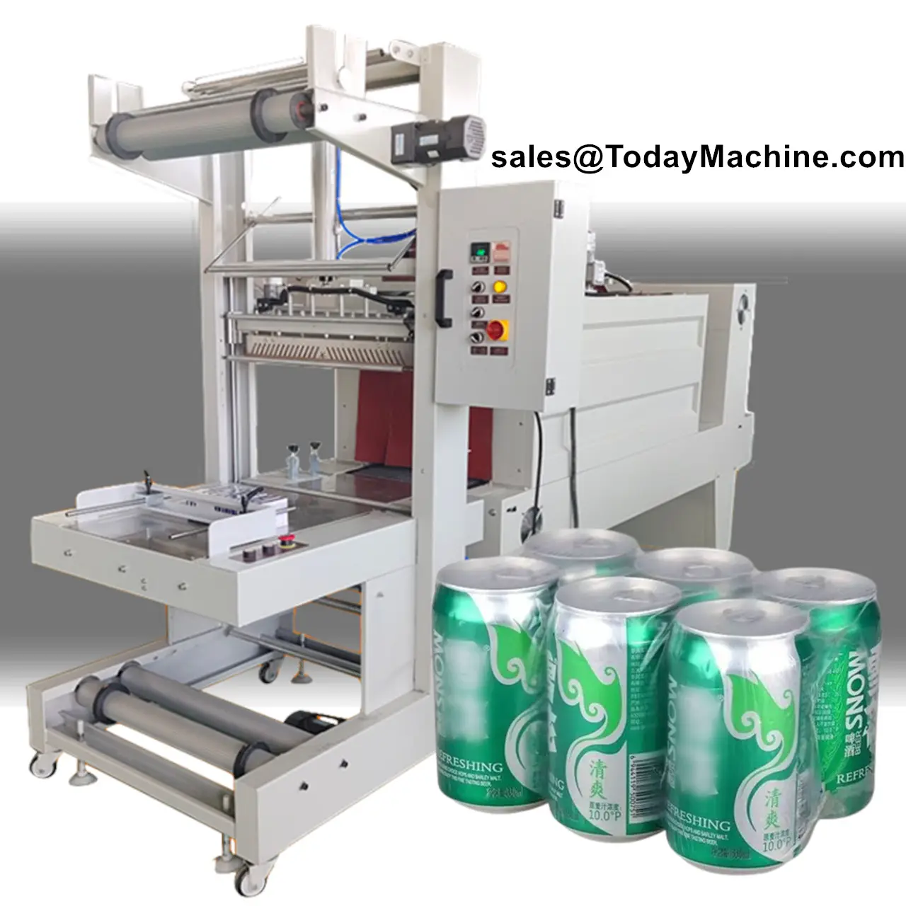 Auto Plastic Pet Bottle Sleeve Wrapper Oven Shrink Sleeve Sealing Tunnel Shrink Wrapping Machine