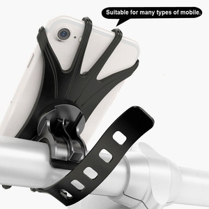 Phổ linh hoạt 360 xoay Silicone xe đạp xe máy núi di động thông minh Điện thoại di động chủ đứng - Product Image 4