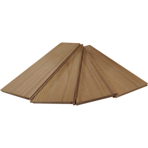 Pranchas de Madeira Sólida de Cedro Vermelho com Encaixe Macho e Fêmea, Painéis de Madeira Natural para Revestimento de Teto e Parede - Product Image 1