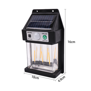 18650 <span class=keywords><strong>IP65</strong></span> Panel <span class=keywords><strong>solar</strong></span> clasificado Luz LED Pequeña lámpara de pared de tungsteno para jardín al aire libre Inducción <span class=keywords><strong>solar</strong></span> alimentada por batería - Product Image 3