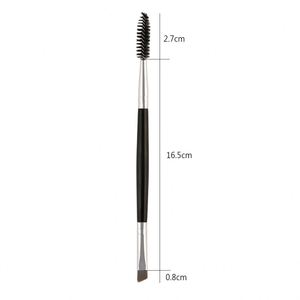 Wholesale Makeup Tool Double End <b>Angled</b> <b>Eyebrow</b> Eyelash <b>Brush</b> <b>Eyebrow</b> Comb Mascara <b>Brush</b> Private Label - Product Image 6