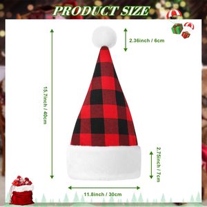 Hot Xmas Hat Decoration Santa Hat with Lining Li Felt <b>Red</b> and White Stripe <b>Sequin</b> Christmas Plush Christmas Hat for Adult Kids - Product Image 5