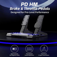Accesorios para Juegos de Carreras al por Mayor, Pedales PXN PD HM de Freno y Acelerador, con Ángulo y Altura Ajustables, Materiales Totalmente Metálicos