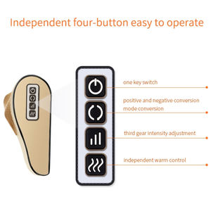 Contour cervical orthopédique Oreiller de <span class=keywords><strong>massage</strong></span> ergonomique Oreiller de cou de lit Pétrissage profond Fonction de chauffage Soulagement du stress Masseur de tête - Product Image 2