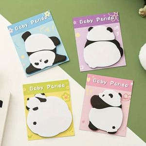 High Adhesion Panda Sticky Notes Cute Cartoon <b>Memo</b> <b>Pads</b> for School and Office Back-to-School Essentials Gift Made of Paper - Product Image 1