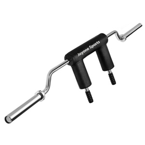 Barra de Sentadillas Curva con Almohadillas de Seguridad para Hombros y Brazos, Agarre Reforzado de 38mm, Fundas de 2 Pulgadas, Capacidad de 1500 LB, Barra de Sentadillas de Seguridad Apilable - Product Image 1