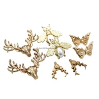 Boucle décorative de luxe en alliage de zinc avec perles réfléchissantes pour sacs - Accessoires de broche personnalisés sans nickel résistants à l'eau
