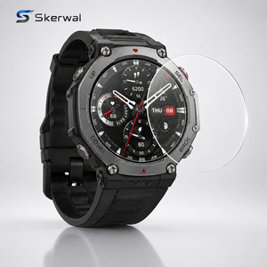 Protector de Pantalla de Vidrio Templado Transparente HD 9H Anti Espía con Filtro de Luz Azul Compatible con el Reloj Inteligente Amazfit <span class=keywords><strong>T</strong></span> <span class=keywords><strong>Rex</strong></span> 3 <span class=keywords><strong>Pro</strong></span> - Product Image 1