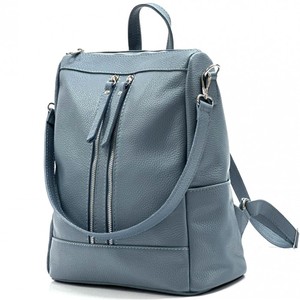 Mochila de cuero genuino a la moda para mujer, mochila elegante y duradera con múltiples compartimentos y cremallera para la escuela, viajes, oficina y trabajo - Product Image 3