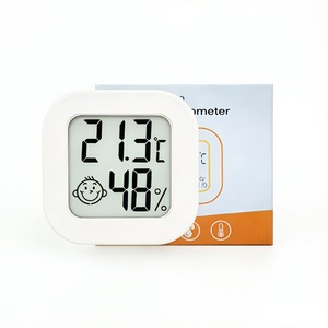 आराम इमोजी के साथ मिनी डिजिटल थर्मामीटर हाइग्रोमीटर, इनडोर तापमान आर्द्रता मॉनिटर मीटर, घर के लिए एलसीडी डिस्प्ले - Product Image 5