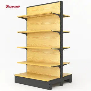 Rak pajangan Dragonshelf Gondola Supermarket rak perlengkapan Metal