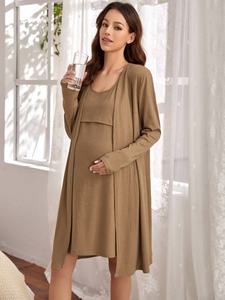 Vêtements de maternité personnalisés robes allaitement allaitement côtes débardeur robes de <span class=keywords><strong>grossesse</strong></span> femmes vêtements de maternité Robe Robe - Product Image 4