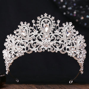 Nouvelle Couronne de Mariée QS 2025 de Haute Qualité, Accessoire Cheveux en Alliage avec Strass et Cristaux Roses, Diadèmes - Product Image 4