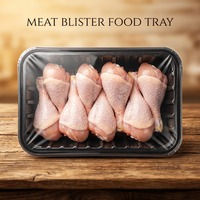 Emballage personnalisé en blister pour steak, bœuf, porc, poulet, emballage en plateau pour viande en PP de qualité alimentaire