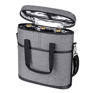 Túi Đựng Rượu Cách Nhiệt-3 Chai Du Lịch Có Đệm Đựng Rượu - Product Image 2