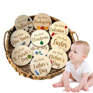 Parfait nouveau-né cadeau et souvenir bébé <span class=keywords><strong>anniversaire</strong></span> accessoires <span class=keywords><strong>de</strong></span> photographie en bois cartes <span class=keywords><strong>de</strong></span> jalon en bois - Product Image 2