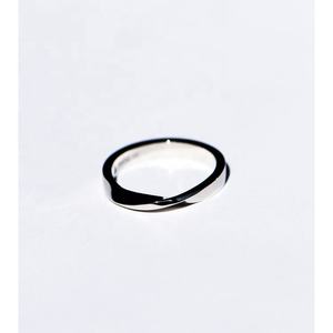 Vente chaude Ruyi Plain Platine Diamant Bagues Hommes et Femmes Mode <span class=keywords><strong>Morbius</strong></span> Infinity Fiançailles De Mariage Couple Anneaux - Product Image 1