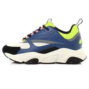 Designer Inspired Retro Chunky Platform <strong>Trainers</strong> <strong>Ladies</strong> Breathable Mesh Genuine Leather Two-tone Non Slip Sole Autumn/Spring - Product Image 5