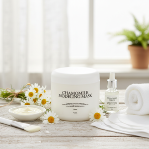 Masque en tissu éclaircissant bio Coringco CHAMOMILE K-Beauty, fabriqué en Corée, pour tous types de peaux - Product Image 3