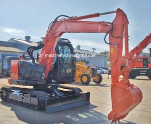 Excavatrice Hitachi ZX75 d'occasion, chenille d'occasion avec moteur, pompe, composants principaux, capacité de la cuvette de 0,33 m, garantie d'un an - Product Image 2