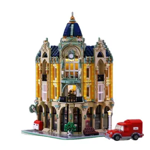 MOULD KING MOC Street View Creator Series Post Office Corner Building Blocks Bricks For Children Toys Compatible lepining