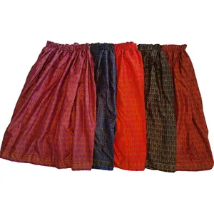 Al por mayor falda elástica estilo sarong tailandés patrón tradición flor
