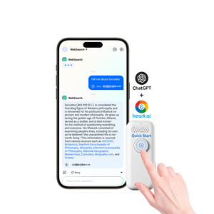 Micrófono de conversación inteligente de voz alimentado por IA, dispositivo de audio integrado ChatGPT, micrófono BLE para móvil - Product Image 1