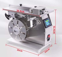Machine d'étiquetage semi-automatique à angle droit de 90 degrés, machine de scellage de boîtes en carton, applicateur d'étiquettes transparentes anti-contrefaçon