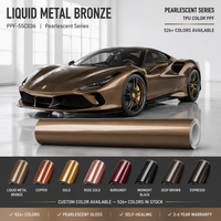 Film de protection automobile (PPF) en TPU aliphatique à changement de couleur, auto-réparant, anti-rayures, hydrophobe, anti-jaunissement, effet bronze métallique liquide