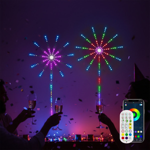 ไฟ LED แถบสี RGBIC หลายสี แบบพลังงานแสงอาทิตย์ สำหรับตกแต่งสตูดิโอ ร้านกาแฟ และห้องนั่งเล่น พร้อมแอปพลิเคชั่นควบคุม - Product Image 1
