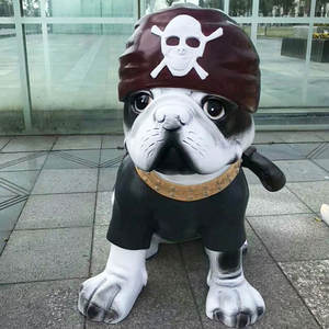 Giocattoli personalizzati decorazione in fibra di vetro cani manichino negozio di animali espositore in fibra di vetro decorazione esterna - Product Image 4