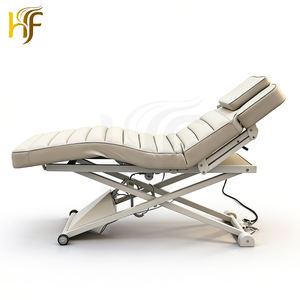 <span class=keywords><strong>Table</strong></span> de massage en matériau durable, lit de massage chauffant, hauteur réglable, lit incurvé pour les cils, mobilier de salon de beauté - Product Image 3