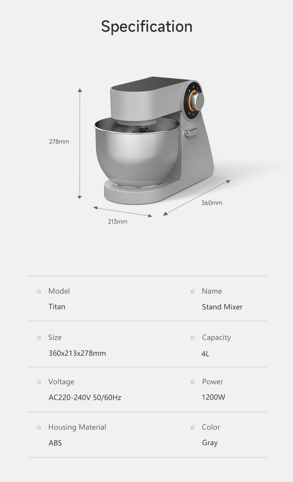 3 in 1 Pastry Stand Food Mixer Household 1200W Kitchen Stand Bread Spiral Dough Mixers Cake Electric Food Mixers With Blender