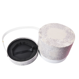 Caja de flores blanca redonda de lujo Embalaje de marca Arreglo floral Tubo de papel Caja de regalo de flores para regalos de flores románticas - Product Image 3