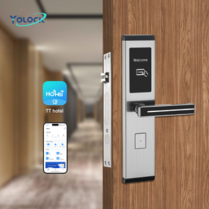 YOLOCK TTlock ระบบล็อคประตูอัจฉริยะสำหรับโรงแรม ความปลอดภัยสูง ผลิตจากสแตนเลส 304 พร้อมระบบซอฟต์แวร์จัดการ HT04  ระบบล็อคด้วยการ์ดโรงแรม - Product Image 1