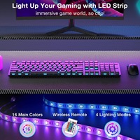 Table de jeu au design moderne et luxueux avec lumières LED et crochets pour prise de courant et grand présentoir pour un montage facile