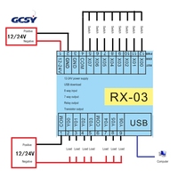Controlador Lógico Programable (PLC) de 8 Entradas y 7 Salidas, Programación por Ordenador/Teléfono, Placa de Control Industrial, 12-4V