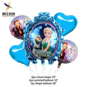 Ballons en feuille d'aluminium Elsa Olaf Frozen Princess, lot de 5, très vendus, pour la fête des mères, les anniversaires, les baby showers, les jouets pour enfants, les décorations - Product Image 6